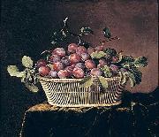 unknow artist Basket of Plums oil painting picture wholesale